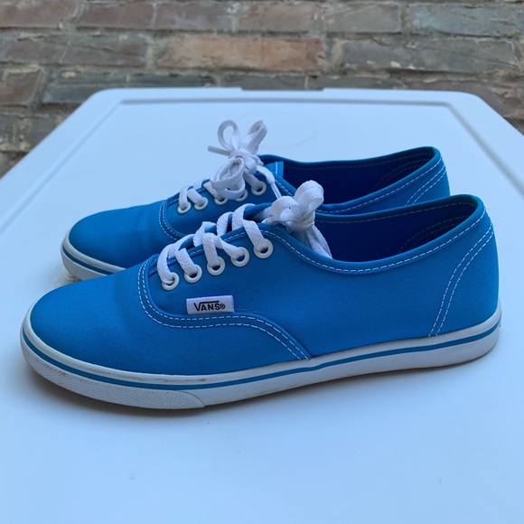 vans authentic blue sneakers